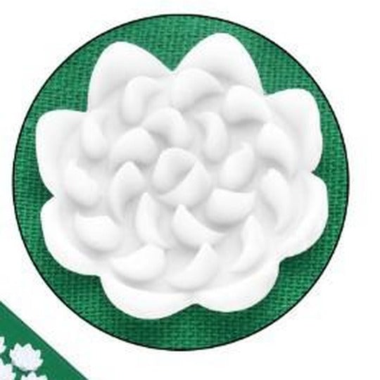 Close-up from the product image showing white raised points on green fabric